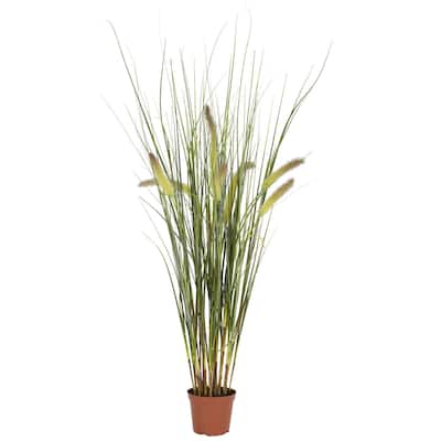 Tall Grass Plant Indoor Decor - 2.5ft Artificial Greenery for Home Office Living Room - 2.5ft.
