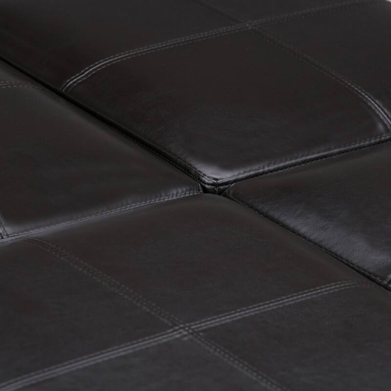 Square Coffee Table Storage Ottoman for Living Room