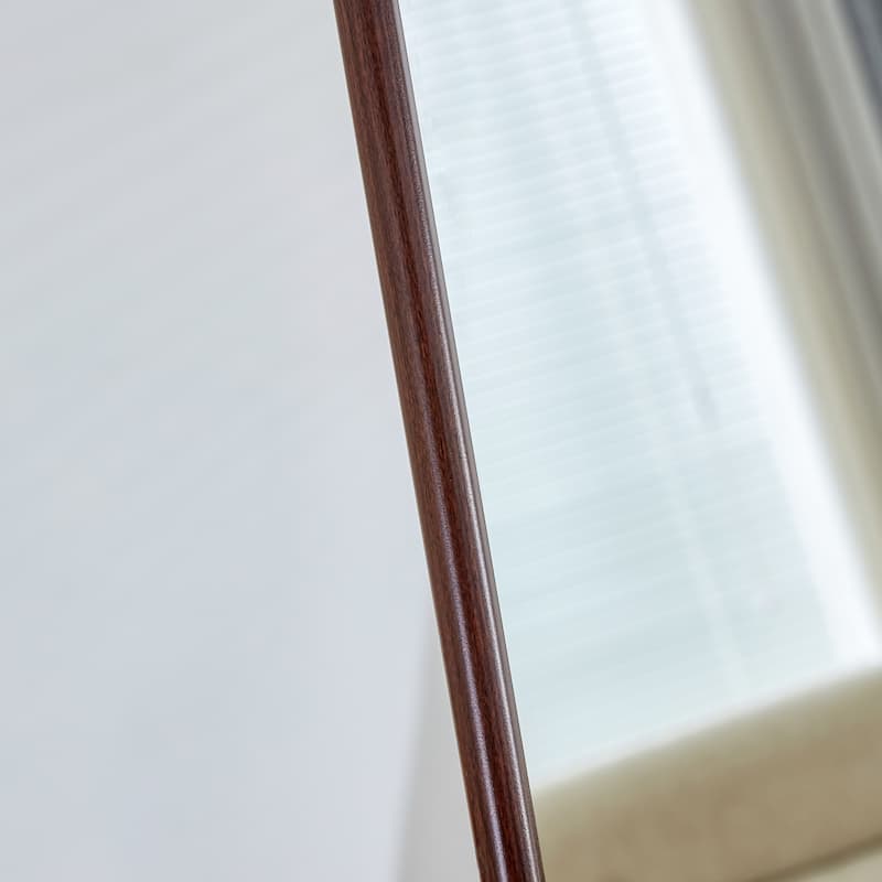 Roomfitters Floor Standing Full-Length Mirror with Walnut Frame, 65"x23.2" Wall Mounted Dressing Mirror for Bedroom