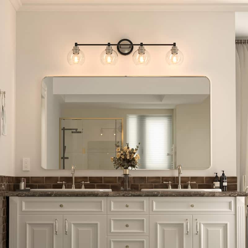 Dimmable Bathroom Vanity Light Globe Glass Shades