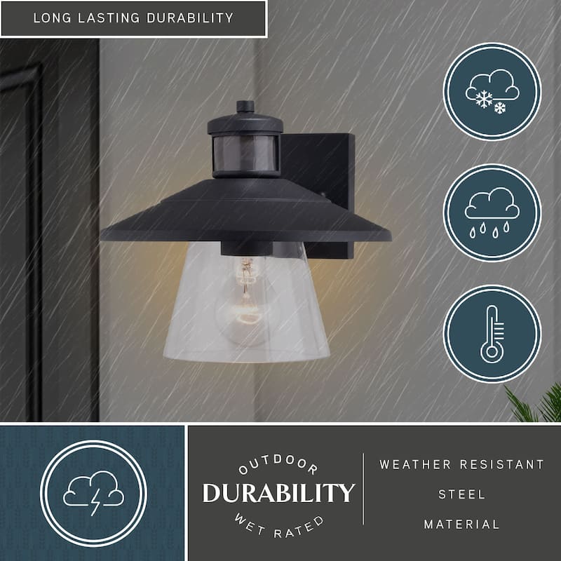 Vaxcel Lighting T0753 Westport 9" Tall Outdoor Wall Sconce with Clear