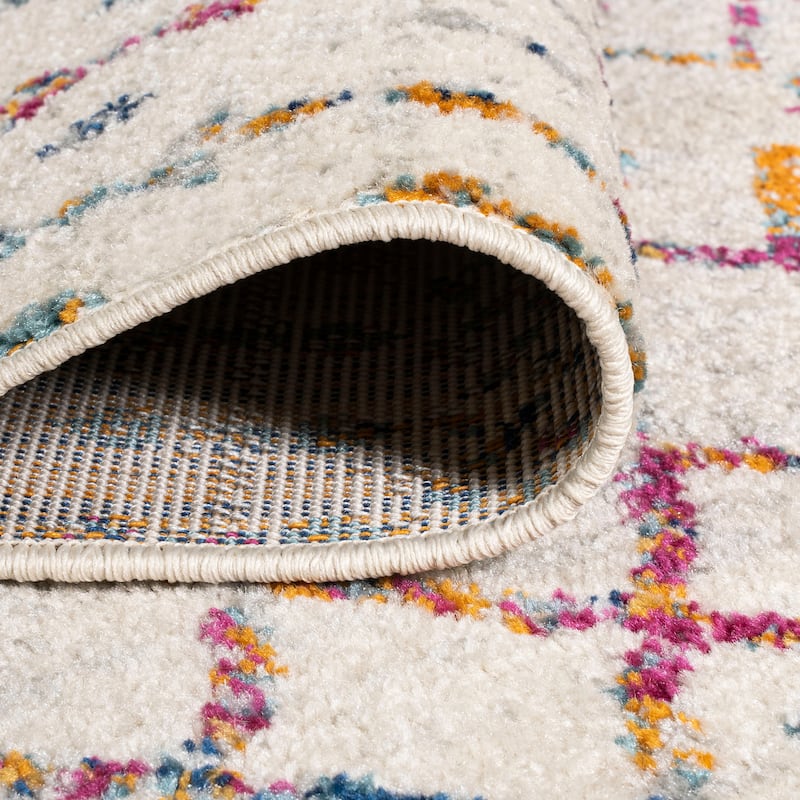 JONATHAN Y Modern HYPE Boho Vintage Diamond Area Rug