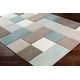 preview thumbnail 7 of 8, Modern Geometric Carved Blue and Grey Runner Rug - 2' 7" x 7' 6"