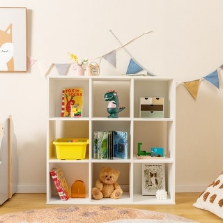 9-Cube Kids Toy Storage Organizer Children Bookcase Display Bookshelf