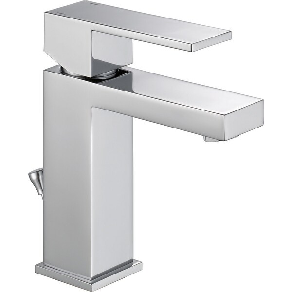 Delta 567LF-MPU-PP Modern 1.2 GPM Single Hole Bathroom Faucet with Single Handle - Chrome