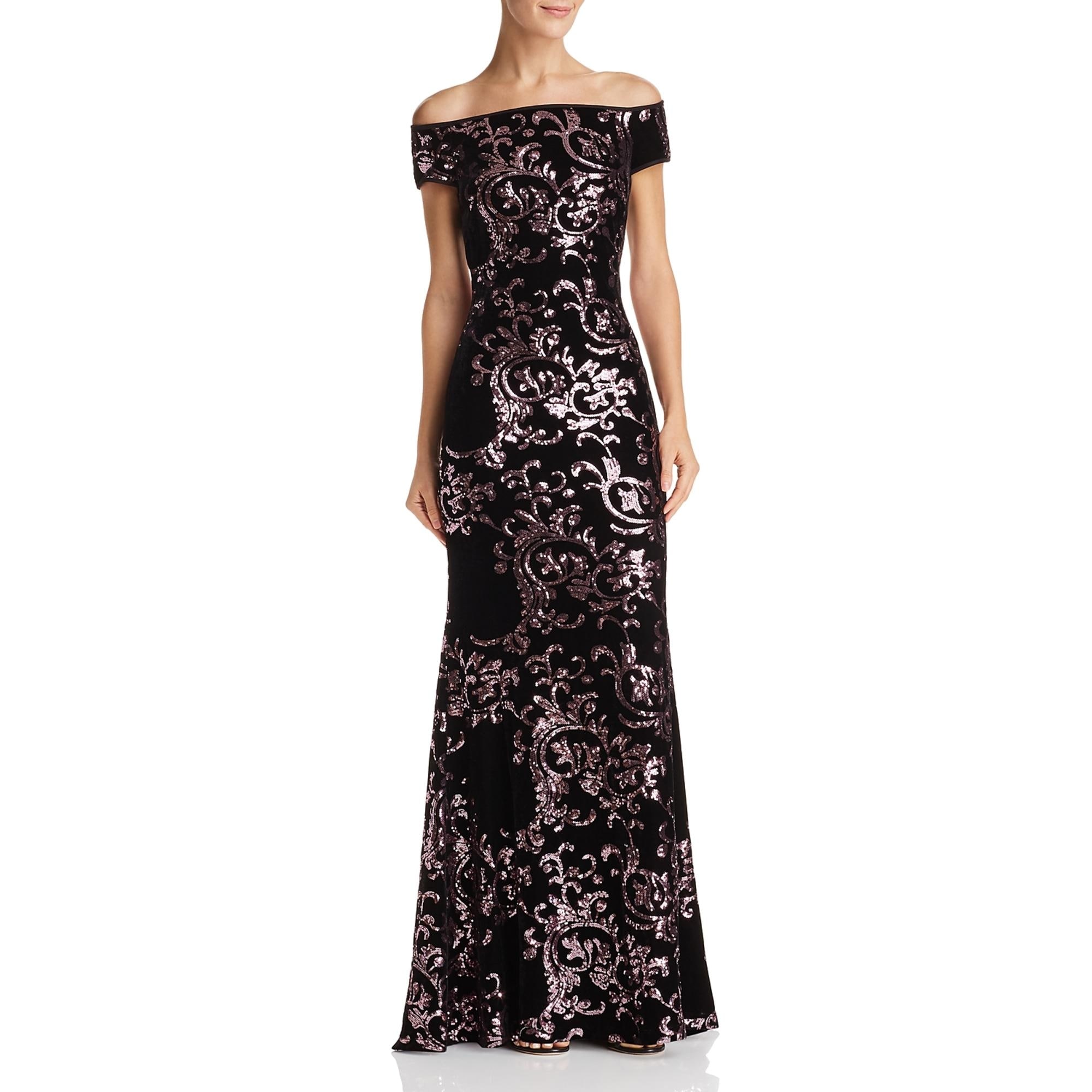 eliza j one shoulder velvet dress