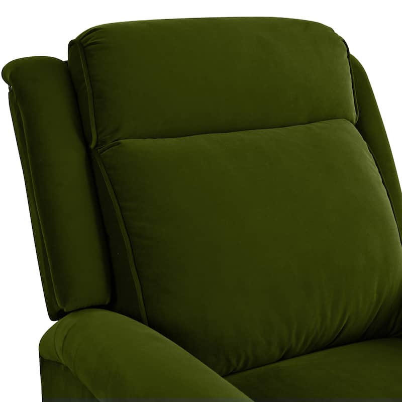 Marloo Modern Swivel Velvet Recliner Chair by Christopher Knight Home