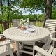 preview thumbnail 25 of 49, Weatherly 5-piece Outdoor Dining Set - 48" Round Table, Counter-height