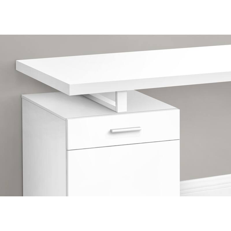 Modern Contemporary 48"L Computer Desk, with 1 Storage Drawers, Sturdy U-shaped Metal Leg, for Home Office