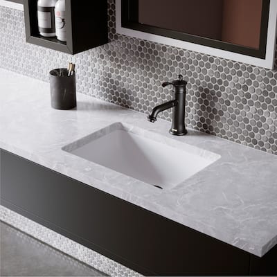 Karran Vineyard KBF470 Single-Handle Single Hole Basin Bathroom Faucet with Matching Pop-up Drain