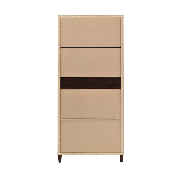 Wadeline 2-Door Tall Accent Storage Cabinet Rustic Tobacco