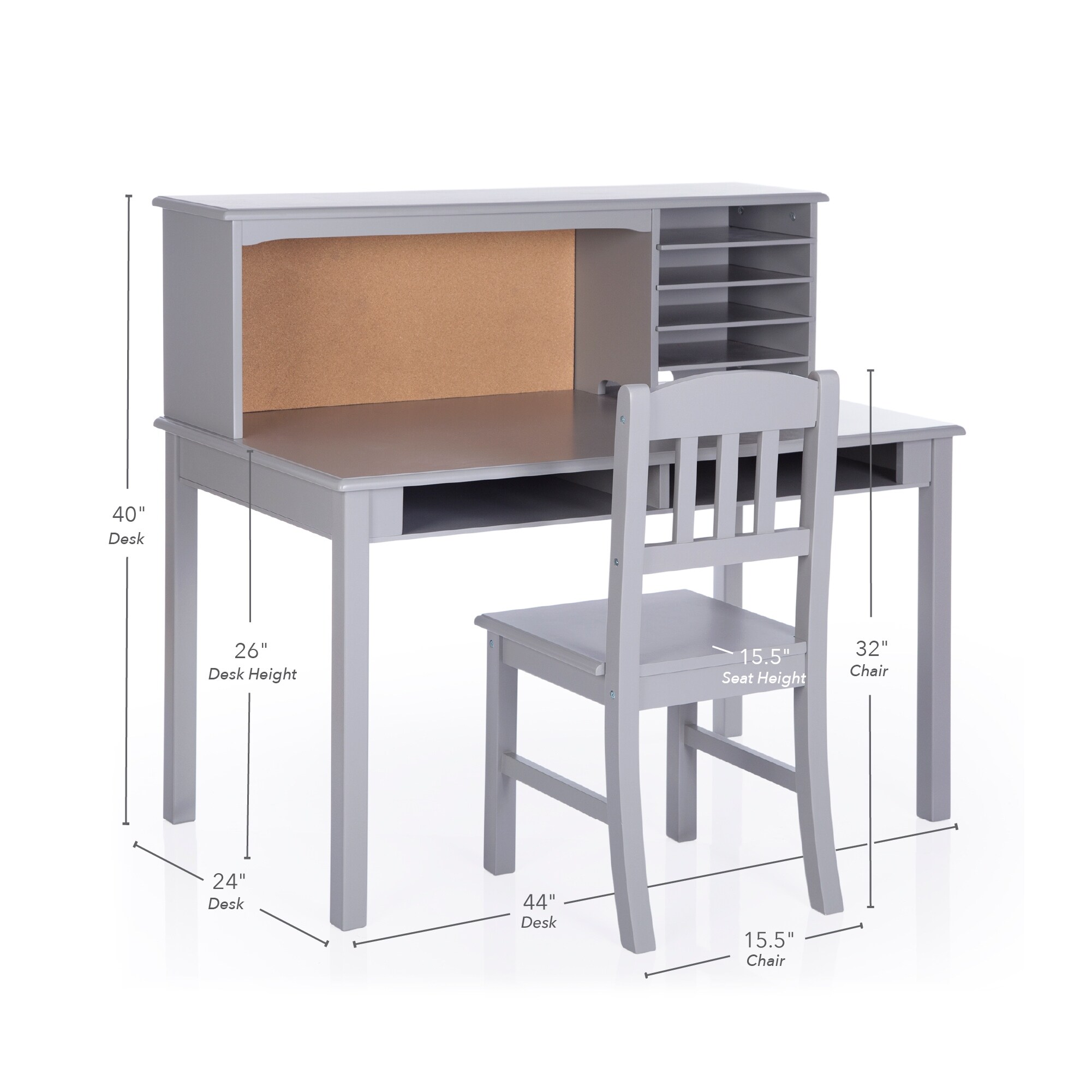 Guidecraft Kids Media Desk and Chair Set