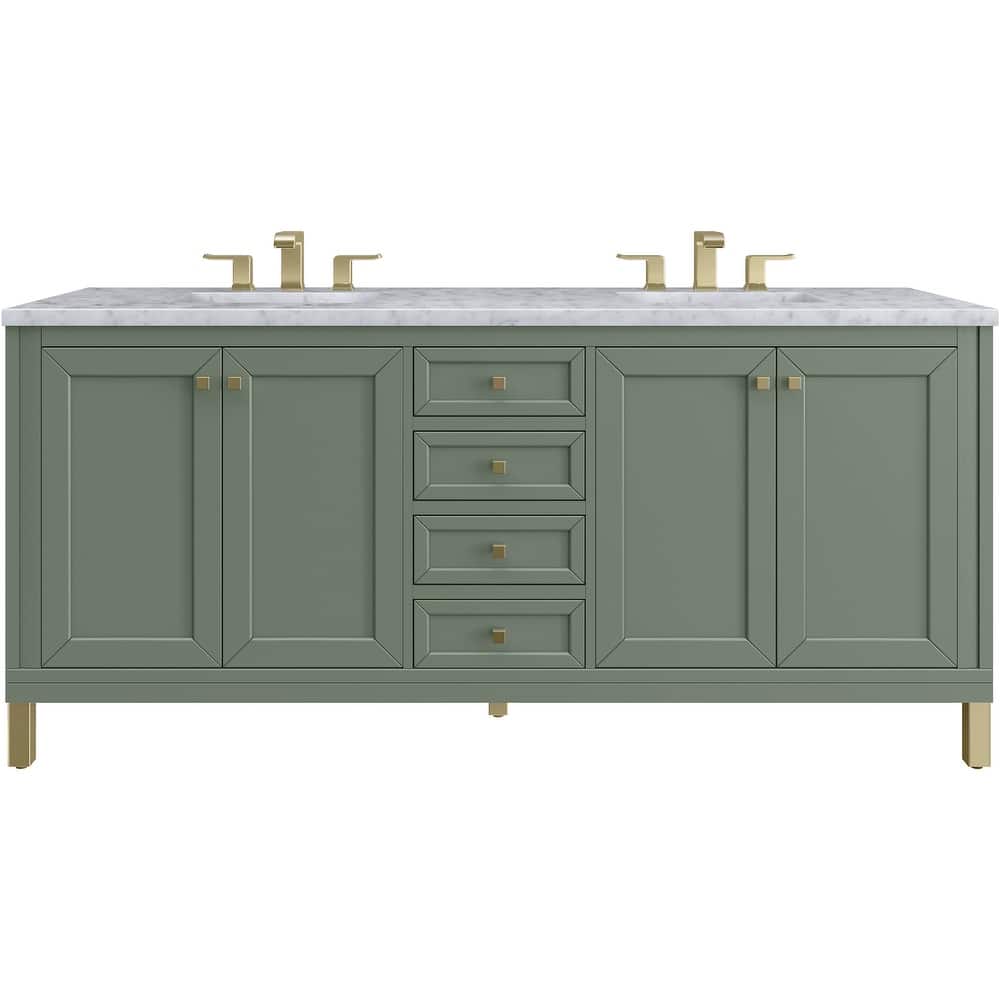 James Martin Vanities 503-V72-3CAR Chicago 72" Free Standing Double