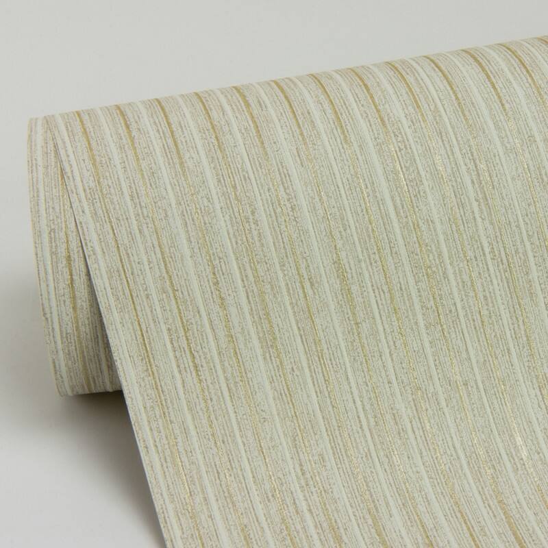 Advantage Lily Beige Stripe Wallpaper - 21 x 396 x 0.025
