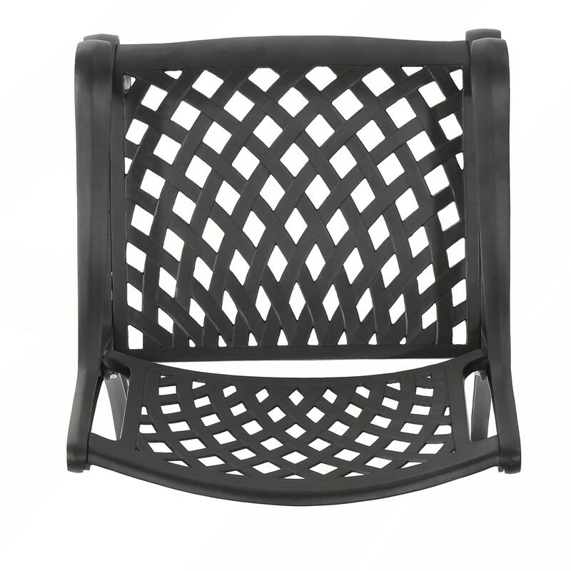 Elegant Cast Aluminum Dining Chairs Weather Resistant Design