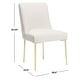 preview thumbnail 92 of 124, SAFAVIEH Couture Nolita Velvet Accent Chair - Mustard / Brass - 28"x23"x35.3" - 28" W x 23" D x 35" H