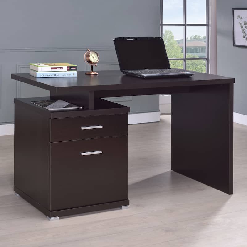 Irving 2-drawer Office Desk with Cabinet
