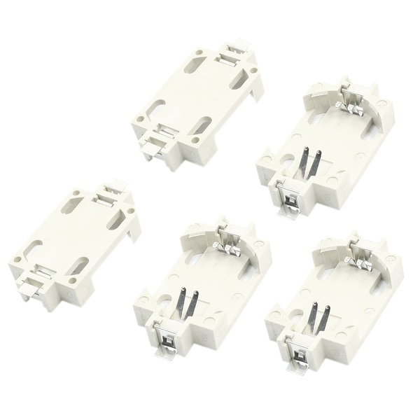 Unique Bargains 5 x White SMD SMT Lithium Coin Cell Button Battery Holder Case for CR2032