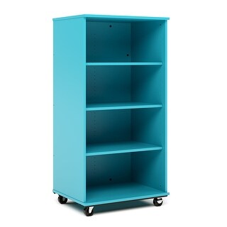 Tot Mate Open Single Sided Mobile Storage Locker, Write-on Wipe-off Markerboard Back, 60H