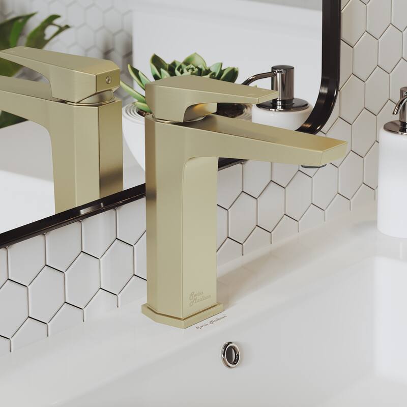 Swiss Madison SM-BF40 Voltaire 1.2 GPM Single Hole Bathroom Faucet - Brushed Gold