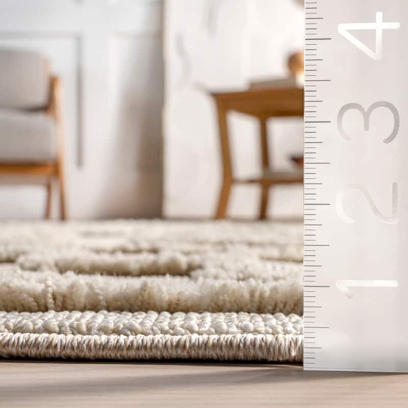 Nuloom Roslin Moroccan High-Low Tasseled Area Rug