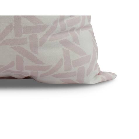 20 x 20 Inch Rattan Geometric Geometric Print Outdoor Pillow