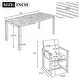 preview thumbnail 2 of 37, 7 Pcs Outdoor Patio Dining Table and Chair Set, All-Weather Patio Furniture Set, Dining Table with Umbrella Hole and 6 Chairs