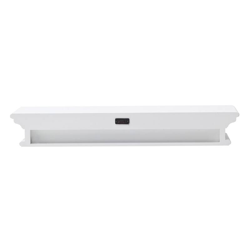 Classic White Floating Wall Shelf