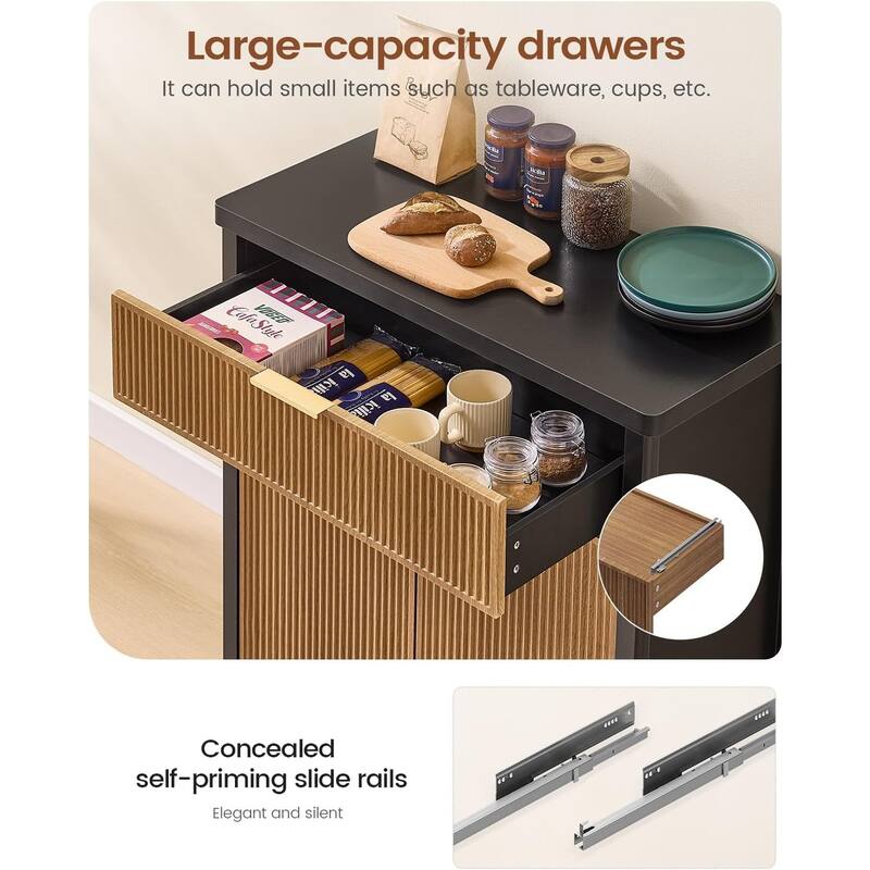 Sideboard Buffet Storage Cabinet,Buffet Table Storage Doors and Drawer