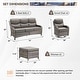 preview thumbnail 22 of 101, Outdoor Sofa with 6-Inch Thick Cushions Furniture for Porch