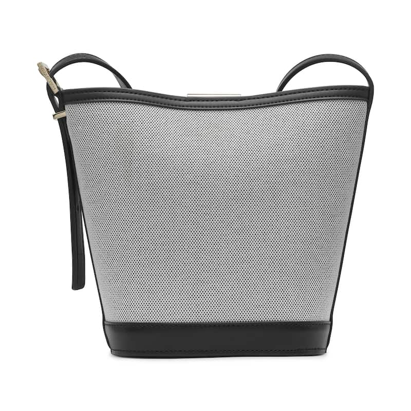 Halston Jagger Bucket Bag - Blk/Natural