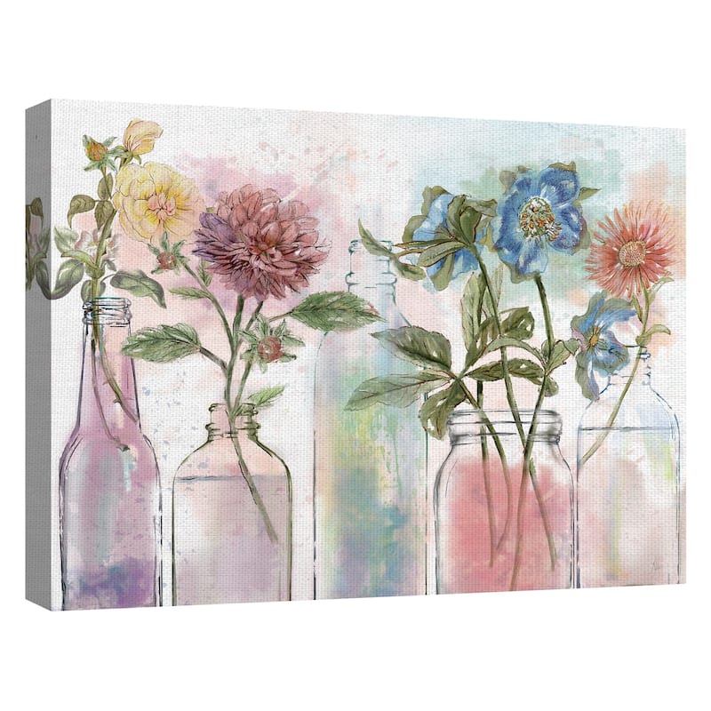 Vintage Bottle Collection Canvas Art Print
