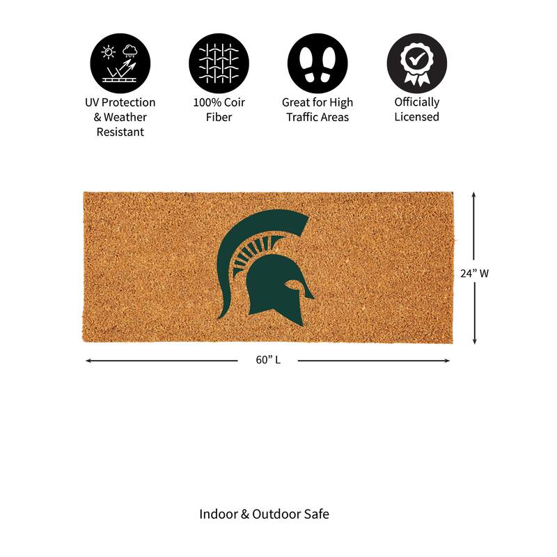 Michigan State University Full Color Indoor/Outdoor Coir Mat