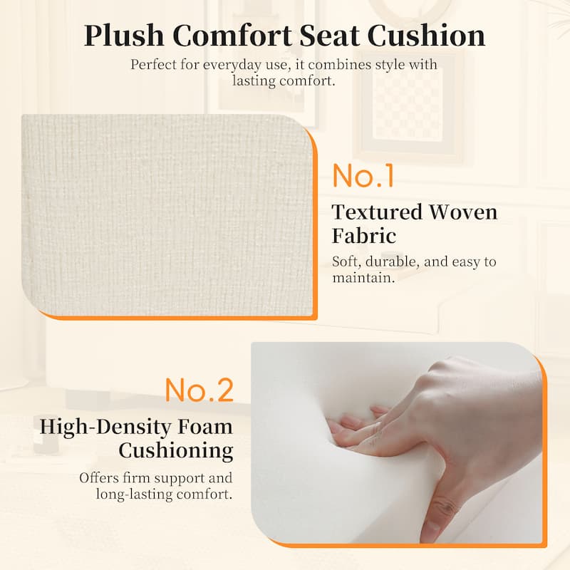 Maddie Fabric Storage Ottoman Bench by Christopher Knight Home