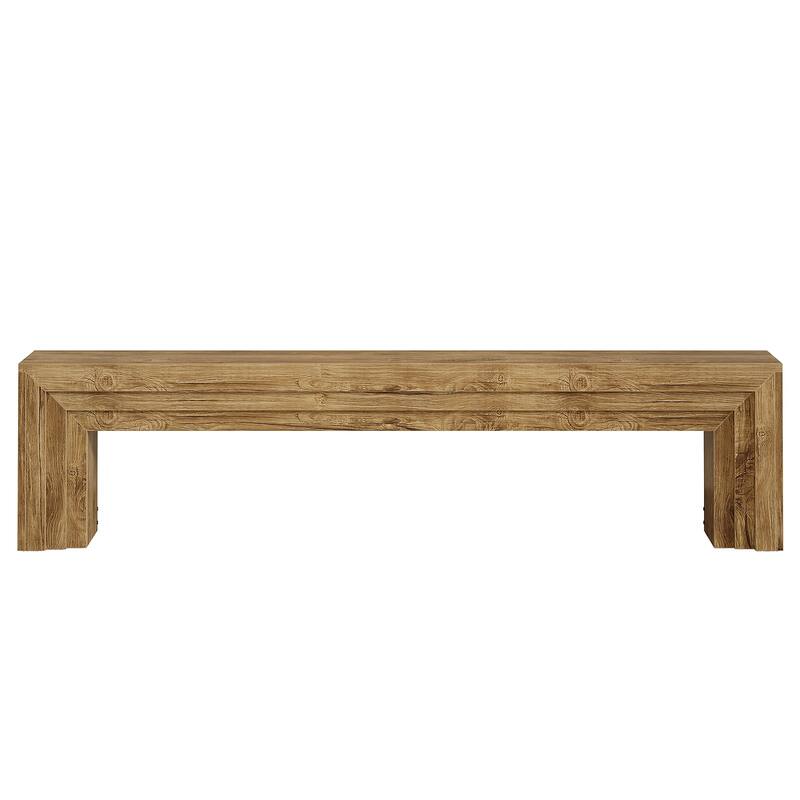 71" Extra Long Wooden Entryway Bench, Shoe Bench Indoor Seating for Hallway, End of Bed, Living/Dining Room, Sofa Back