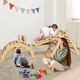 preview thumbnail 7 of 25, Foldable Pikler Triangle Set Toddler Wood Montessori Climbing Toys Multi-Color
