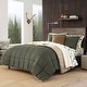 preview thumbnail 1 of 13, Eddie Bauer Sherwood Faux Suede Textured Comforter & Sham Set Green - Twin