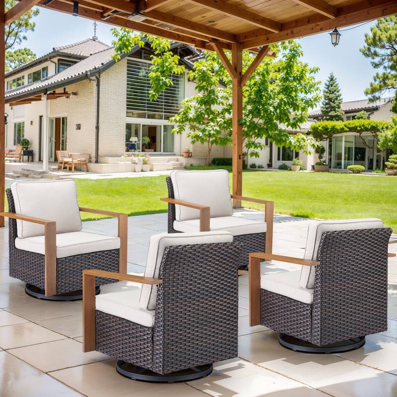 Gymojoy Outdoor Wicker Patio Furniture Chair Set