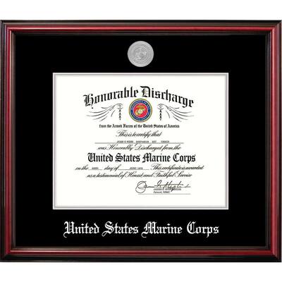 Patriot Frames Marine 8.5x11 Discharge Petite Frame with Silver Medallion