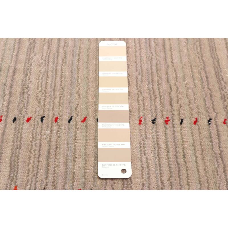 ECARPETGALLERY Hand Loomed Kashkuli Gabbeh Tan Wool Rug - 3'0 x 4'9