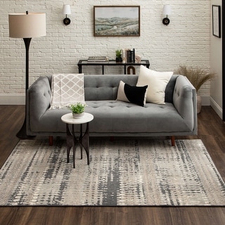 Mohawk Home Gaillard Abstract Distressed Stripe Area Rug