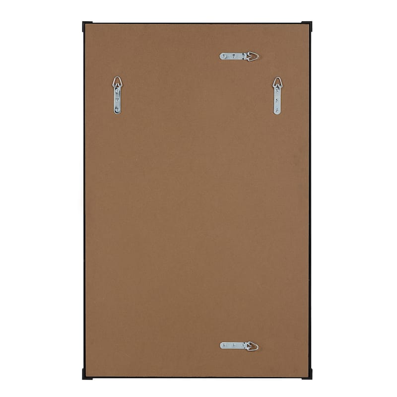 Renwil Kauri 35" H x 22" W Wall Mirror, Black