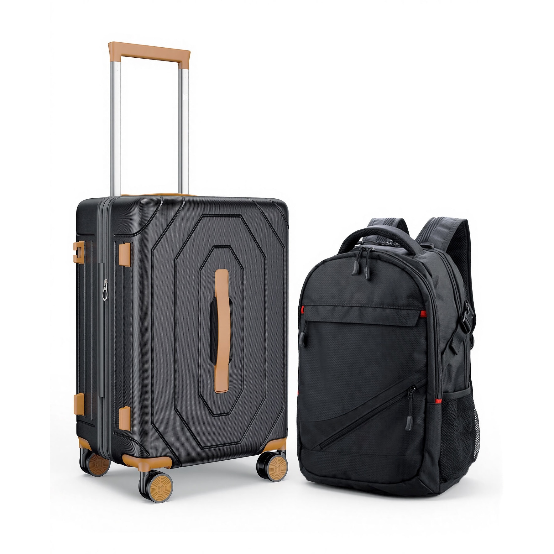 20-Inch Expandable Hardside Carry-On Luggage with TSA Lock Spinner Wheels Aluminum Handle and Durable PC Shell