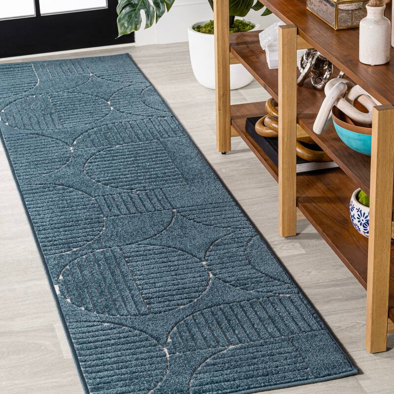 JONATHAN Y Dila Geometric Arch Scandi Striped Ivory/Cream Area Rug