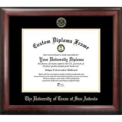 University of Texas, San Antonio 14w x 11h Gold Embossed Diploma Frame