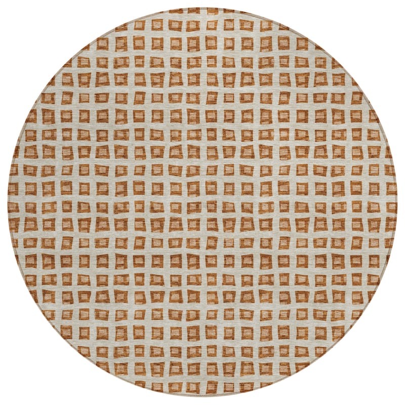 HomeRoots Geometric Transitional Rectangle Outdoor Rug