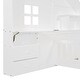 preview thumbnail 9 of 10, Twin Size House Bed with Window and Bedside Drawers, Platform Bed with Shelves and a set of Sockets and USB Port