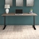 preview thumbnail 84 of 108, Move 60 Series 72W x 30D Height Adjustable Standing Desk Modern Hickory/Black Powder Coat