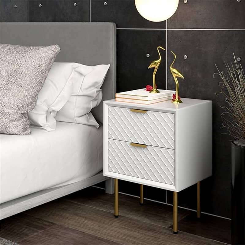 Drawer Nightstand Side Table