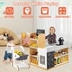 preview thumbnail 5 of 7, Costway Kids Grocery Store with Shopping Cart Cash Register Scanner - See Details